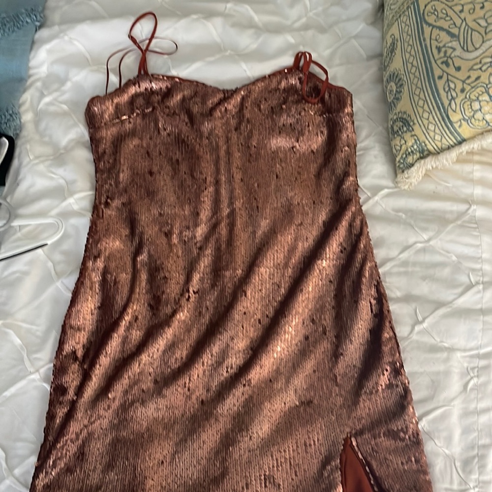 Brown sparkly dress